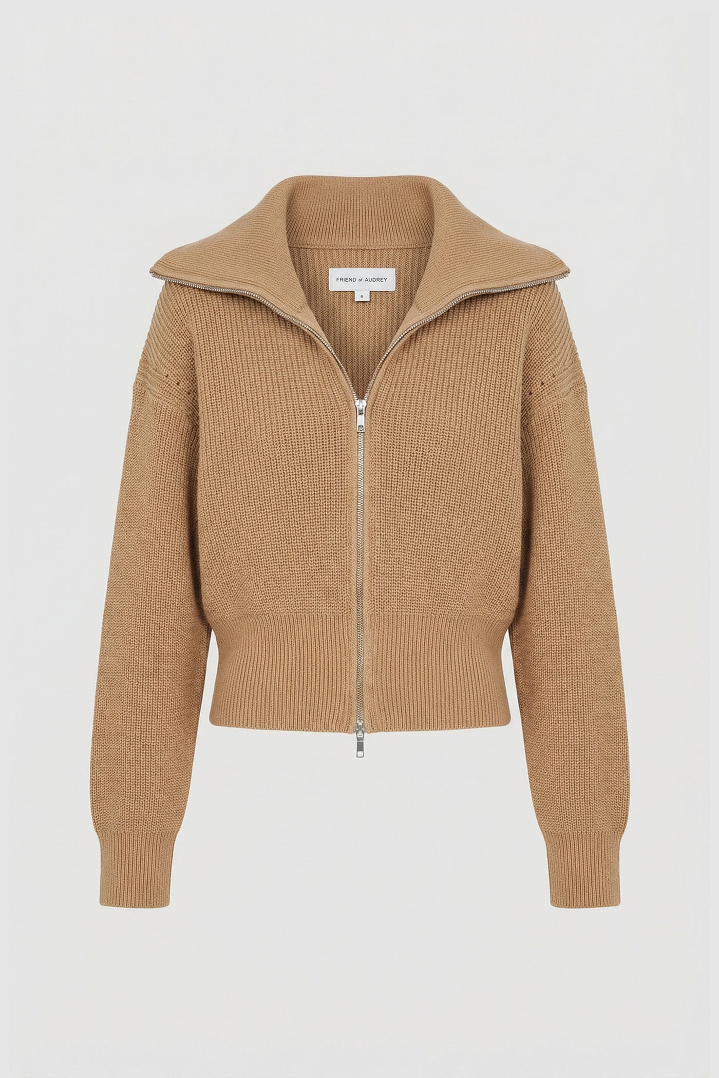 The Cotton Double Zip Cardigan | FRIEND of AUDREY