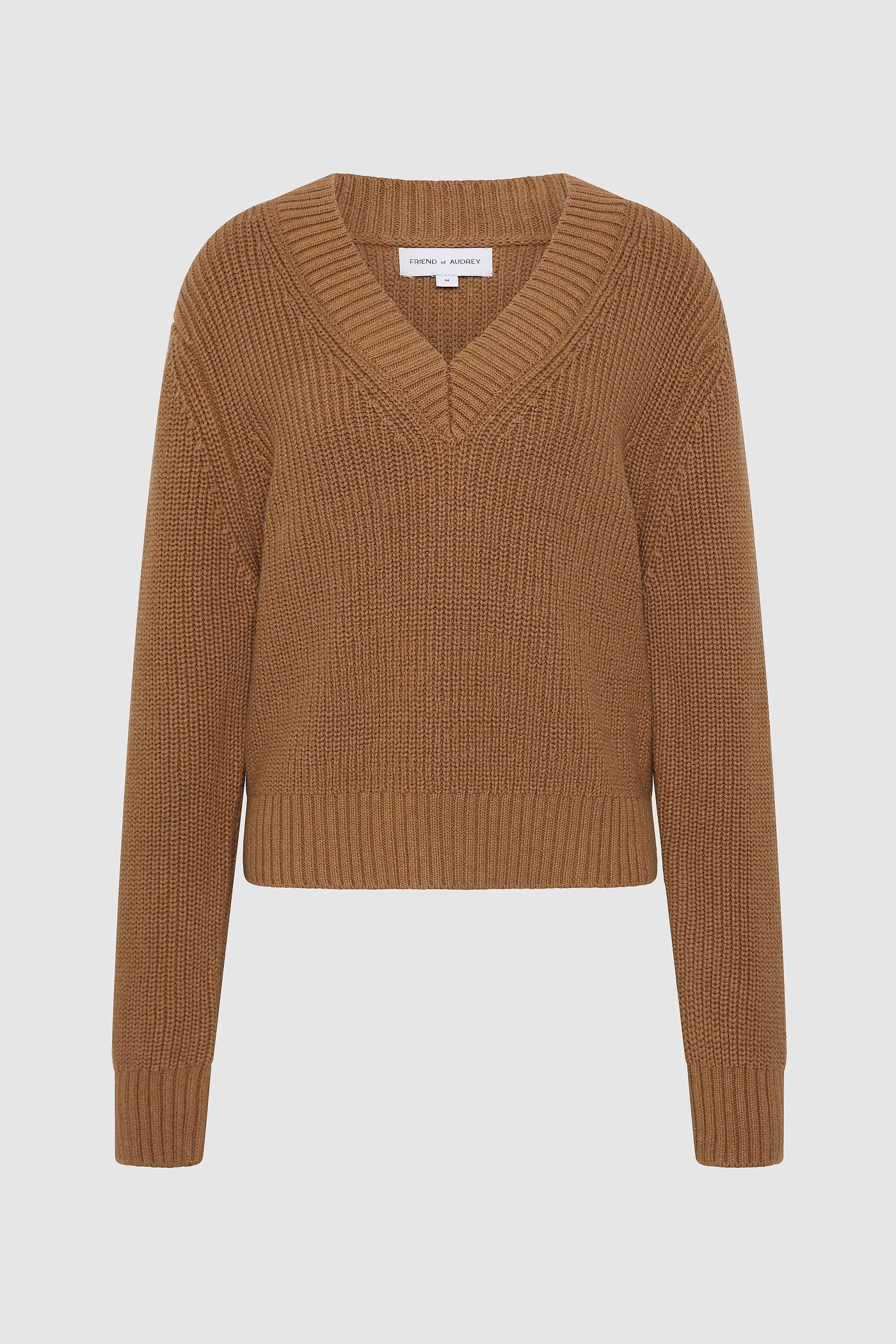 The Cotton Cashmere V-neck Knit l FRIEND of AUDREY