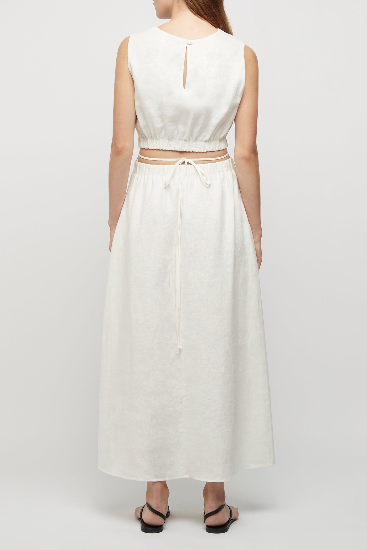 The Linen Waist Tie Dress
