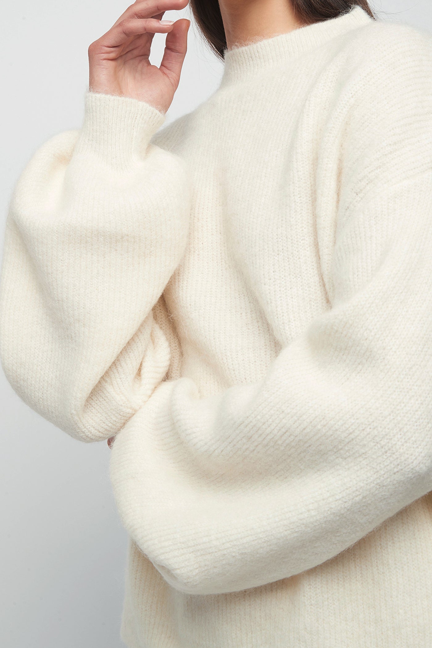 The Wool-Alpaca Balloon Sleeve Knit