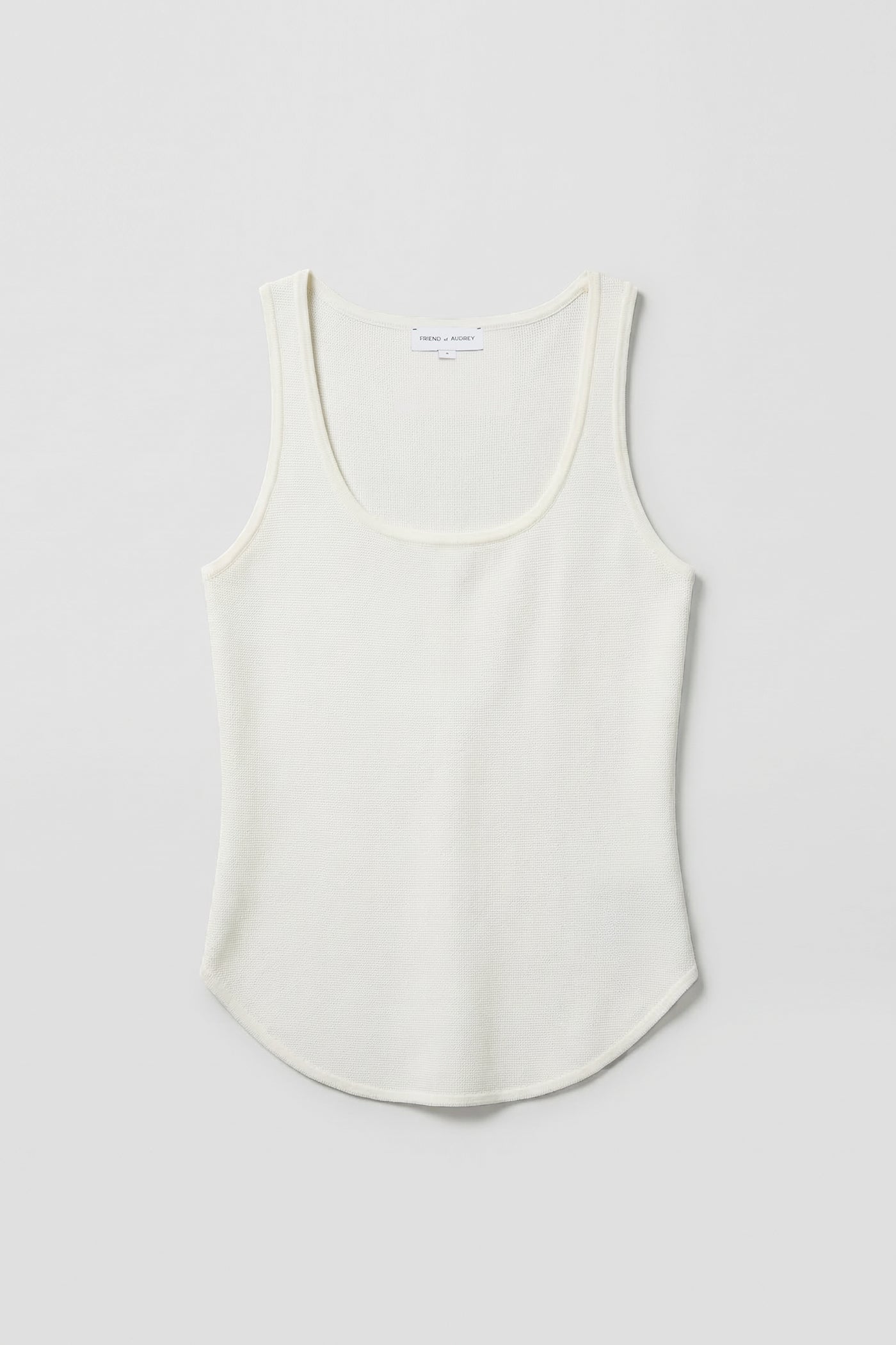 The Curved Hem Crepe Knit Top