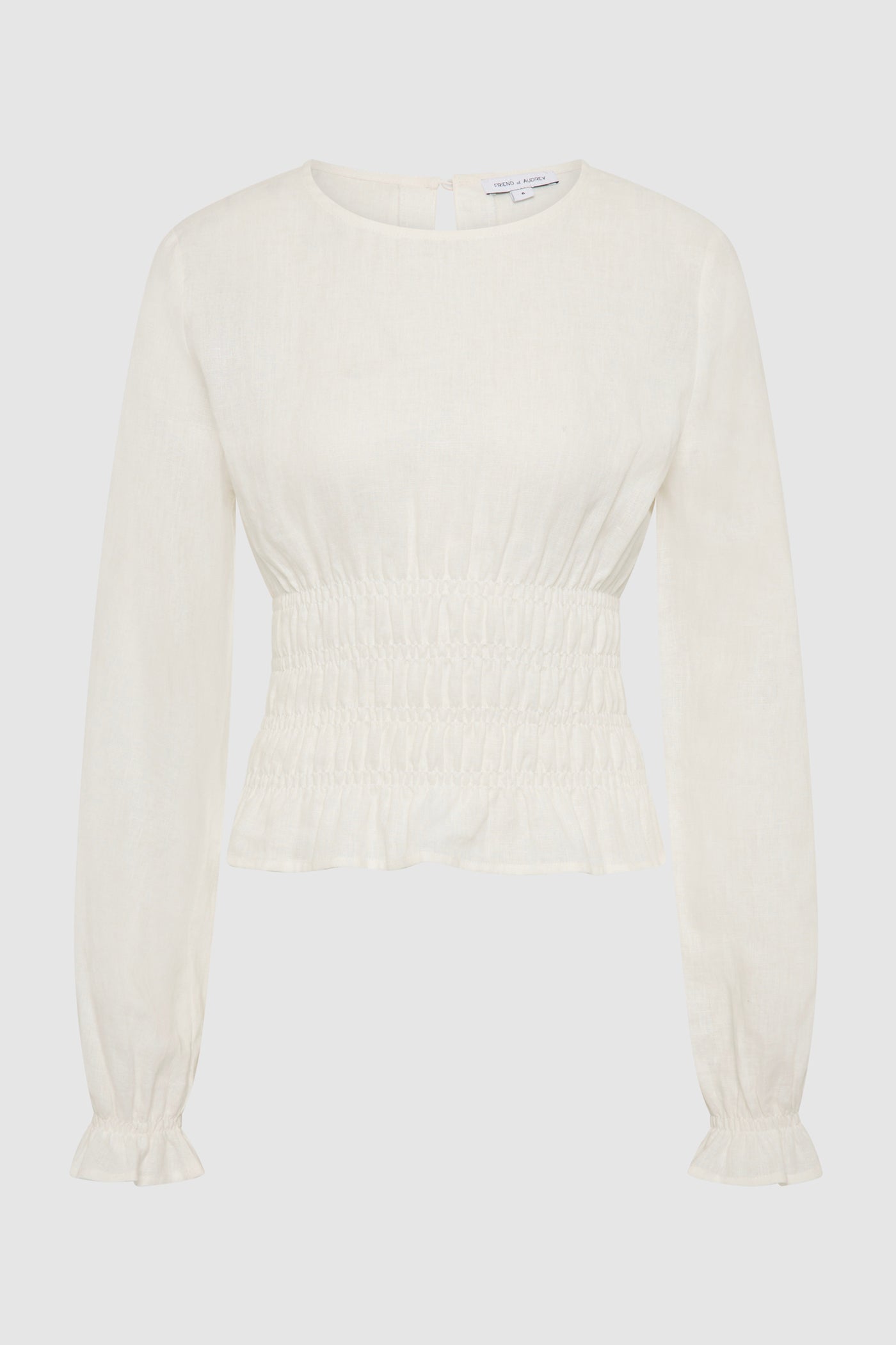 The Linen Shirred Top