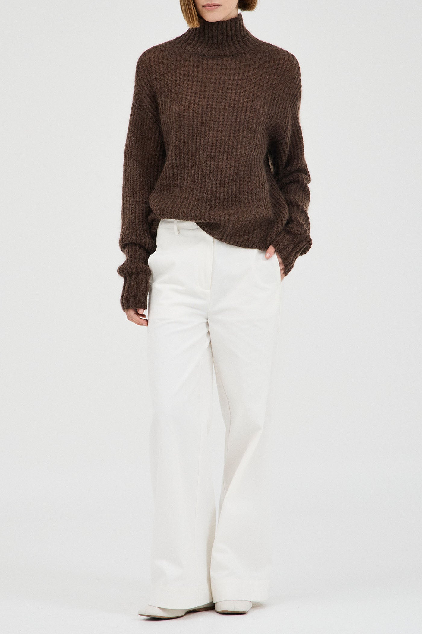 The Mohair-Wool High Neck Knit l FRIEND of AUDREY
