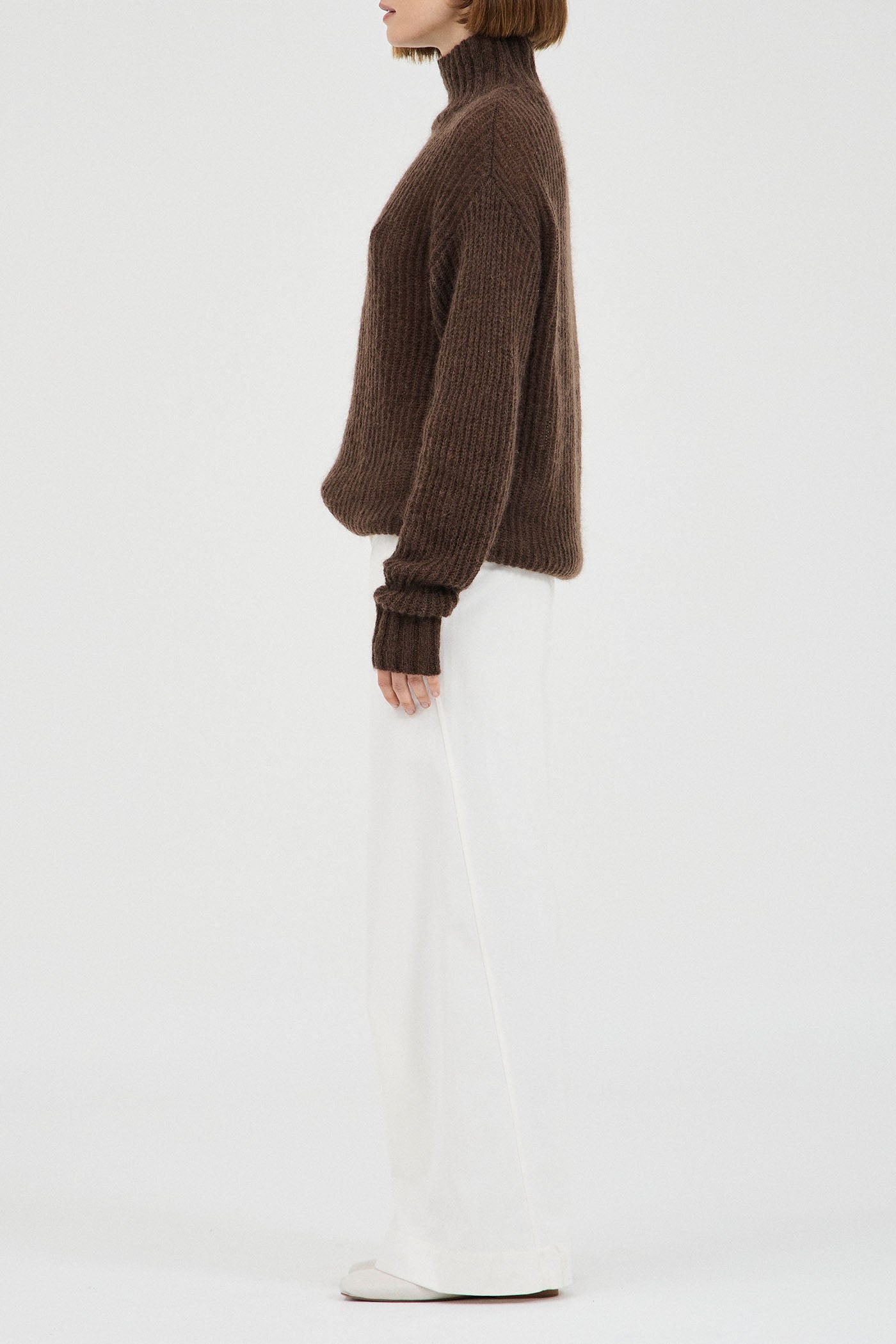 The Mohair-Wool High Neck Knit l FRIEND of AUDREY