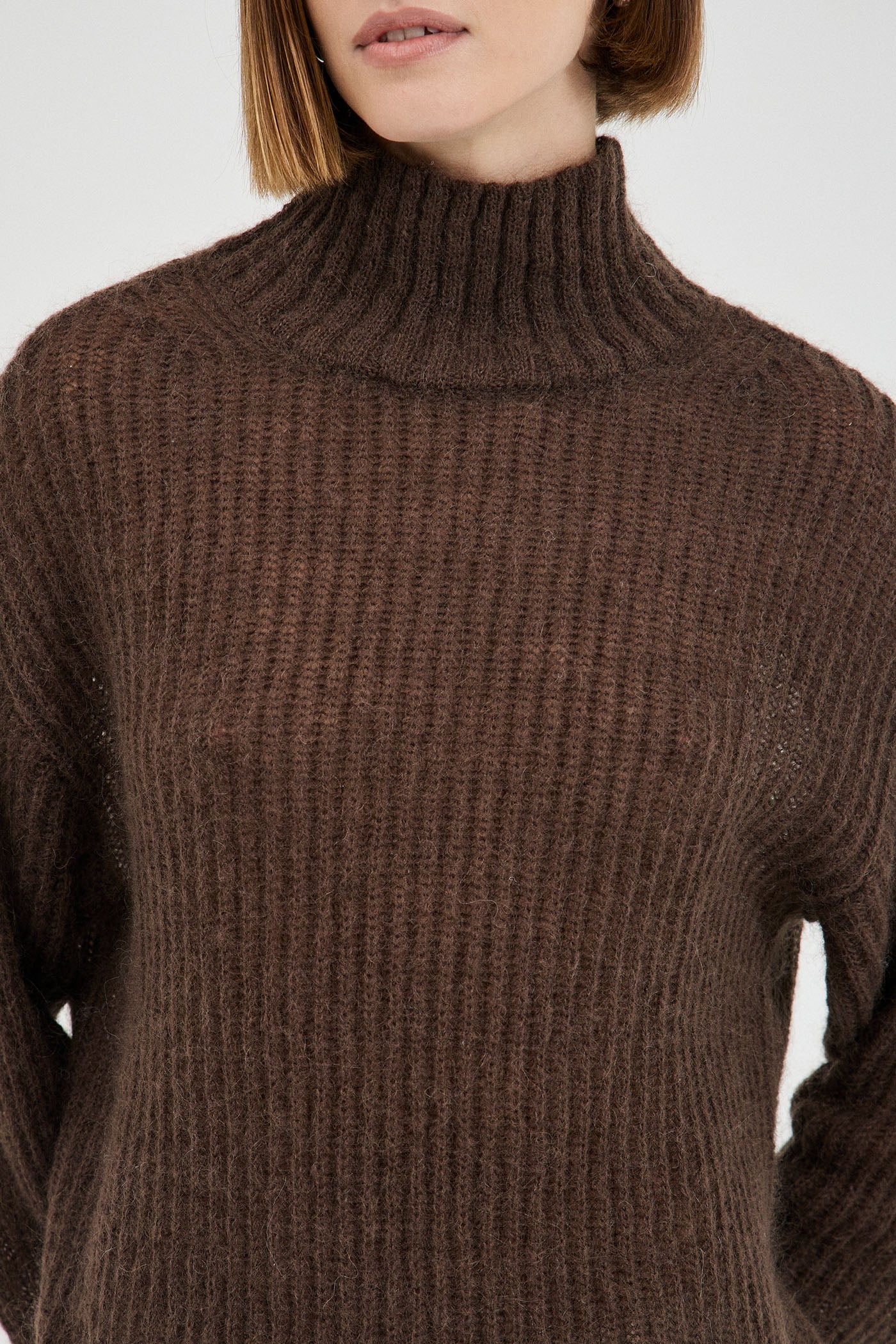 The Mohair-Wool High Neck Knit l FRIEND of AUDREY