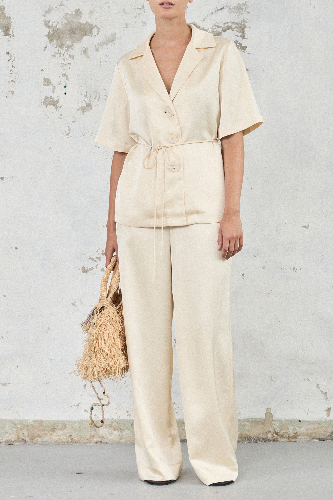 The Satin Relaxed Pants