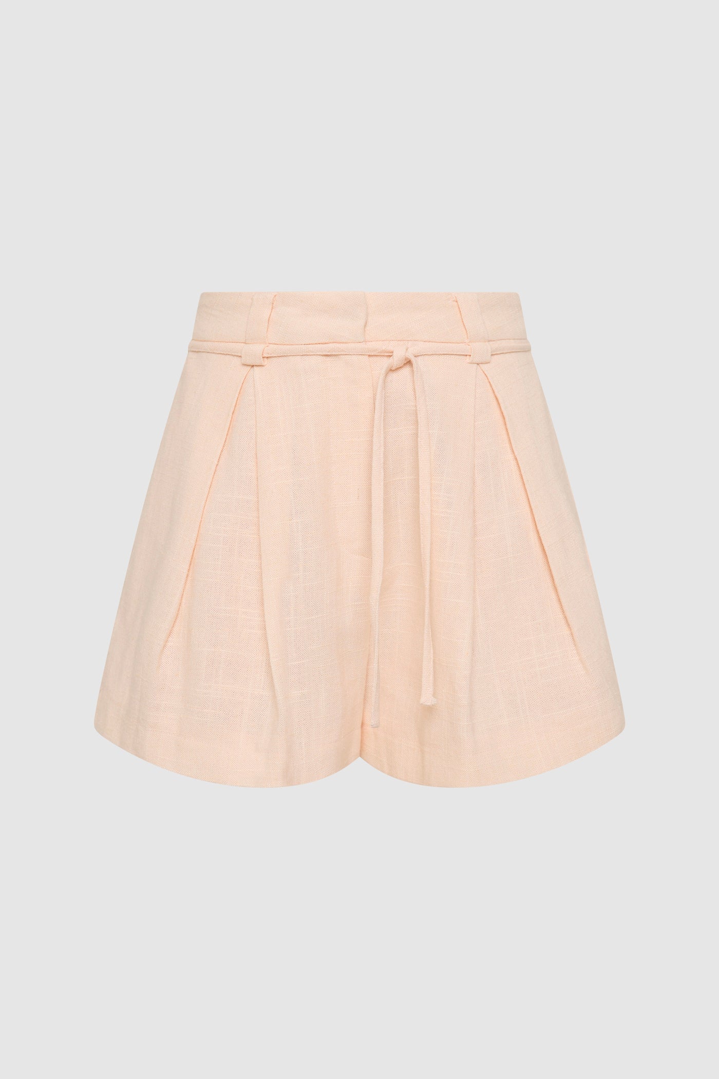 The Linen-Blend A-Line Shorts