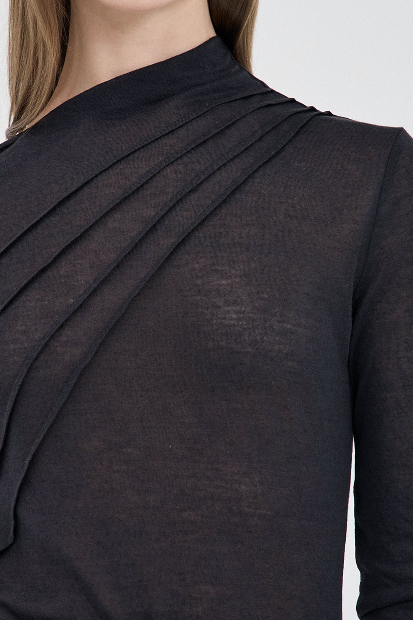 The Jersey Stitch Semi-Sheer Top