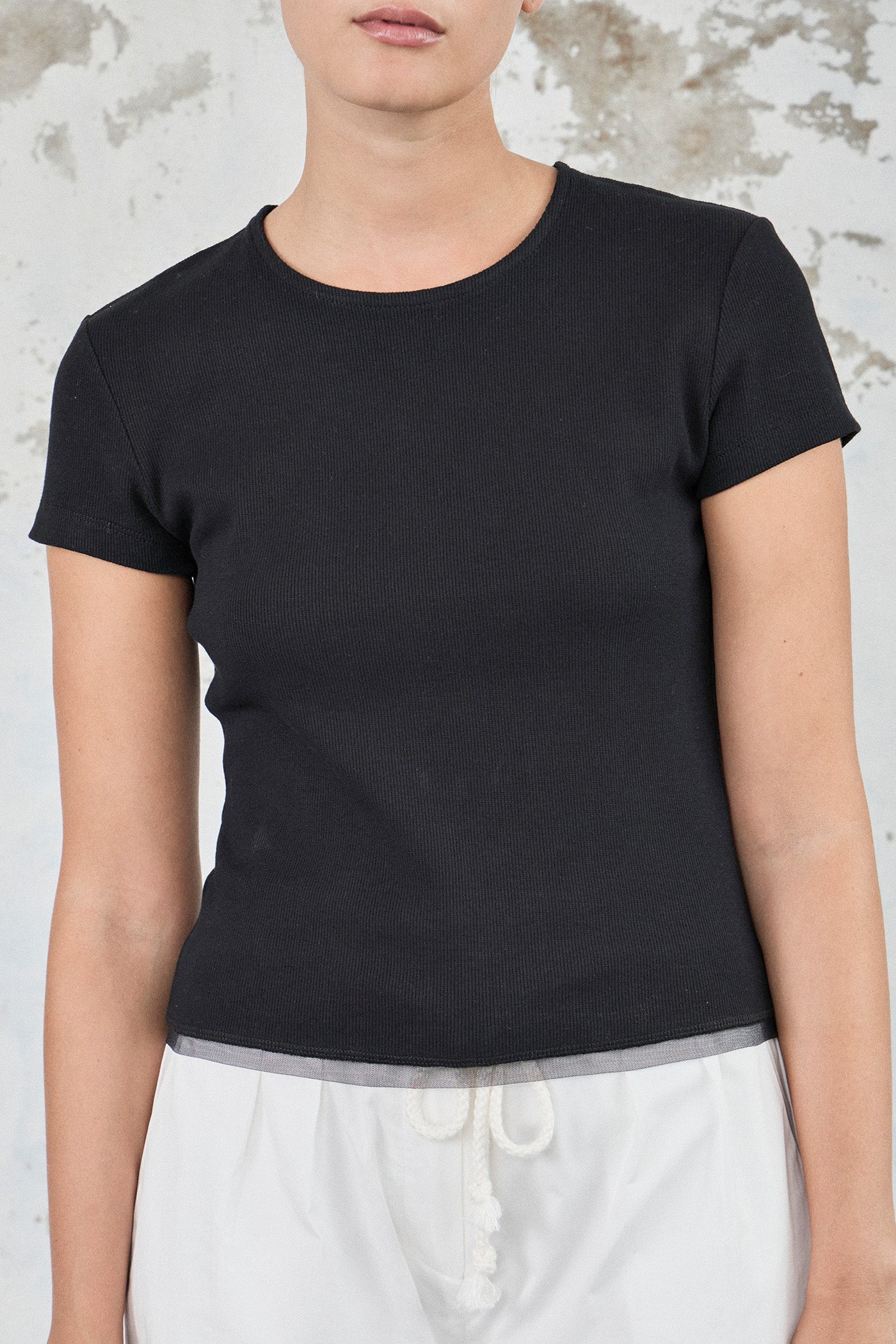 The Cotton Mesh Baby Tee