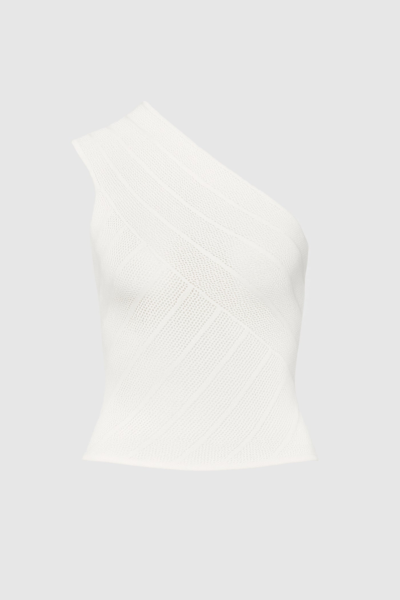 The Fine Crochet One-Shoulder Top