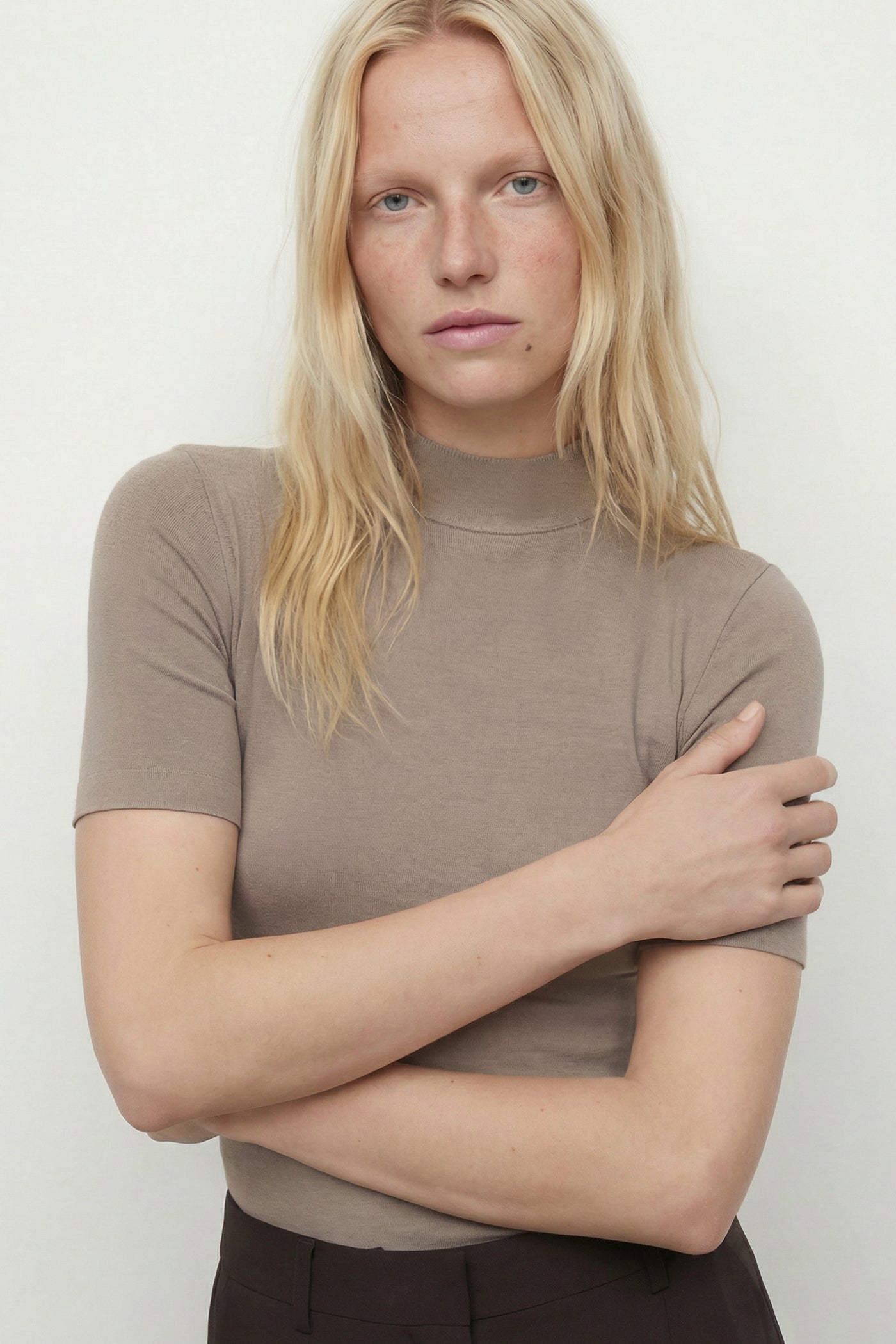 The Tencel Wool Short Sleeve Top
