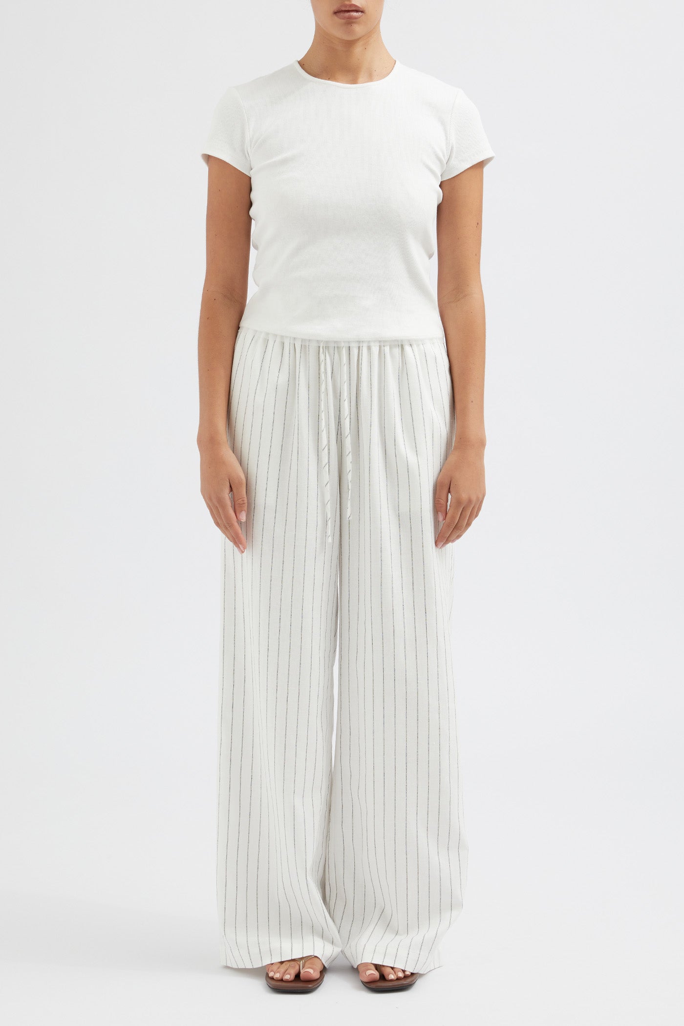 The Stripe Tie Waist Trouser