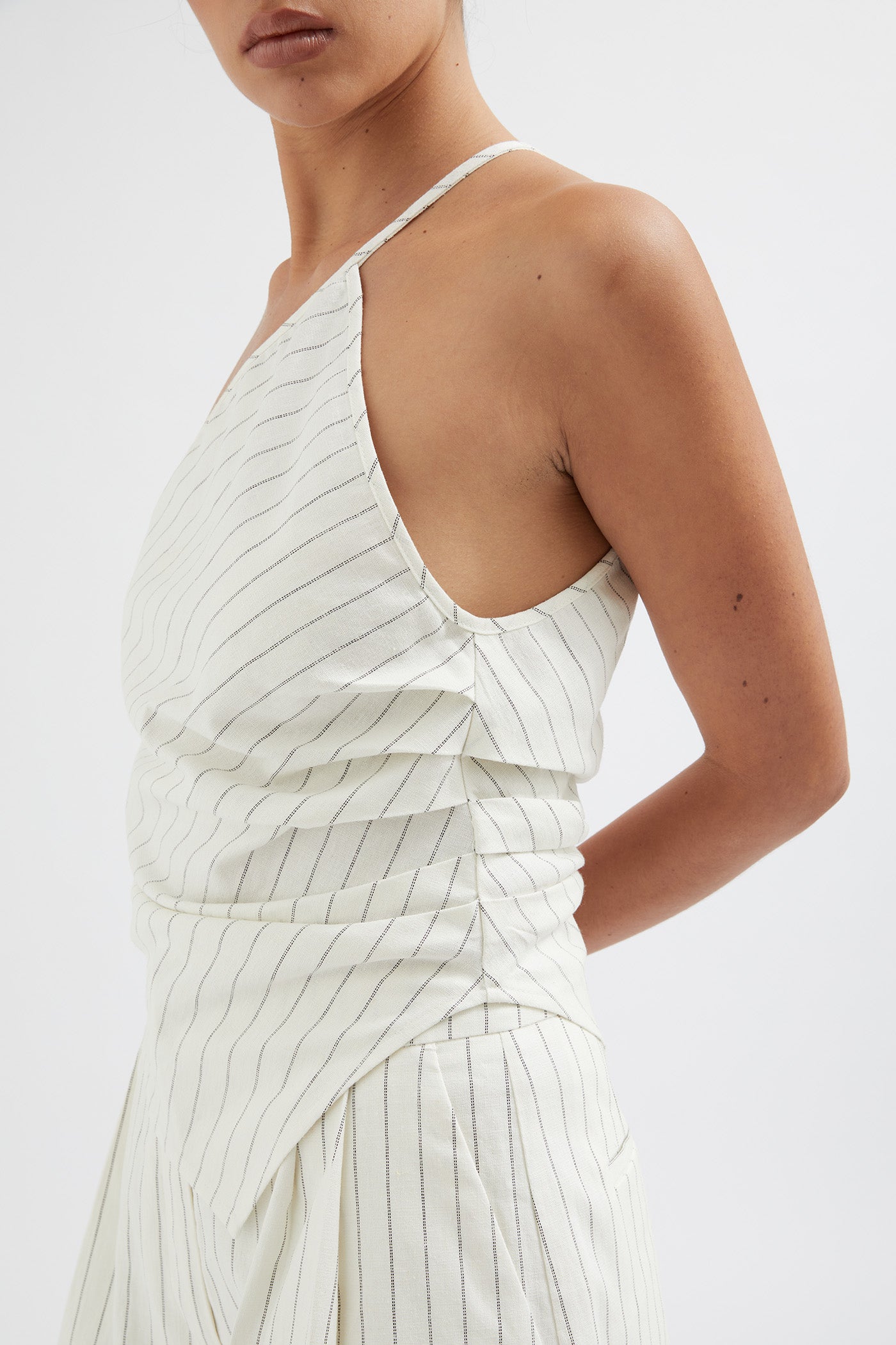 The Stripe One Shoulder Top